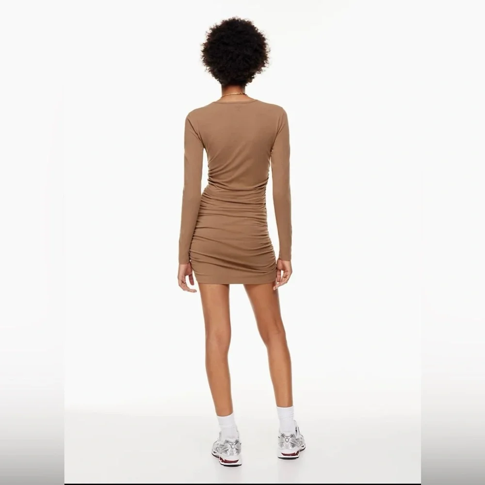 TNA Malibu long sleeve dress in grey - Picture 8 of 8